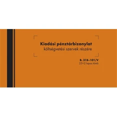 B.318-101 25x2lapos "Kiadási pénztárbizonylat költségvetési szervek részére" nyomtatvány
