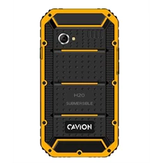 Kiano Cavion Solid 1/8GB DualSIM kártyafüggetlen okostelefon - fekete/sárga (Android)