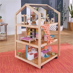 KidKraft Boho Naturals stílusos babaház