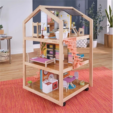 KidKraft Boho Naturals stílusos babaház