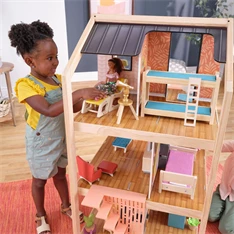 KidKraft Boho Naturals stílusos babaház