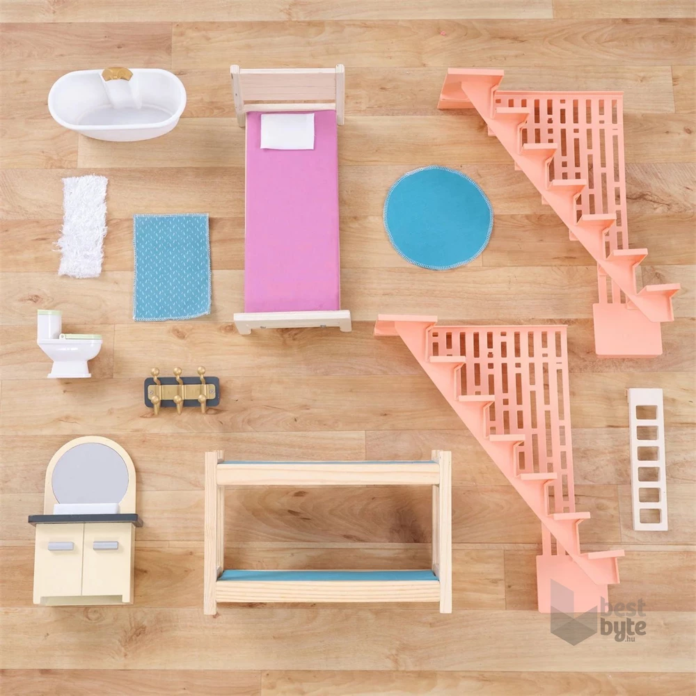 KidKraft Boho Naturals stílusos babaház