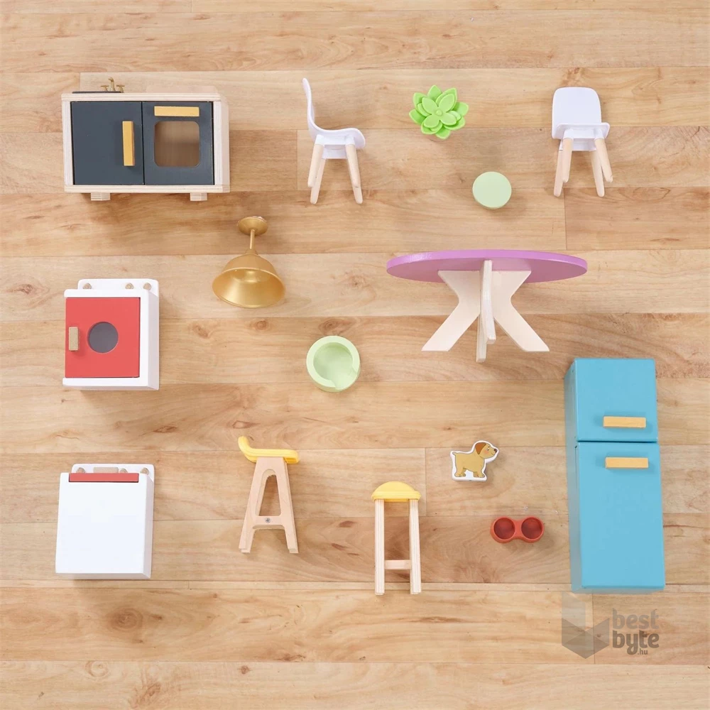 KidKraft Boho Naturals stílusos babaház