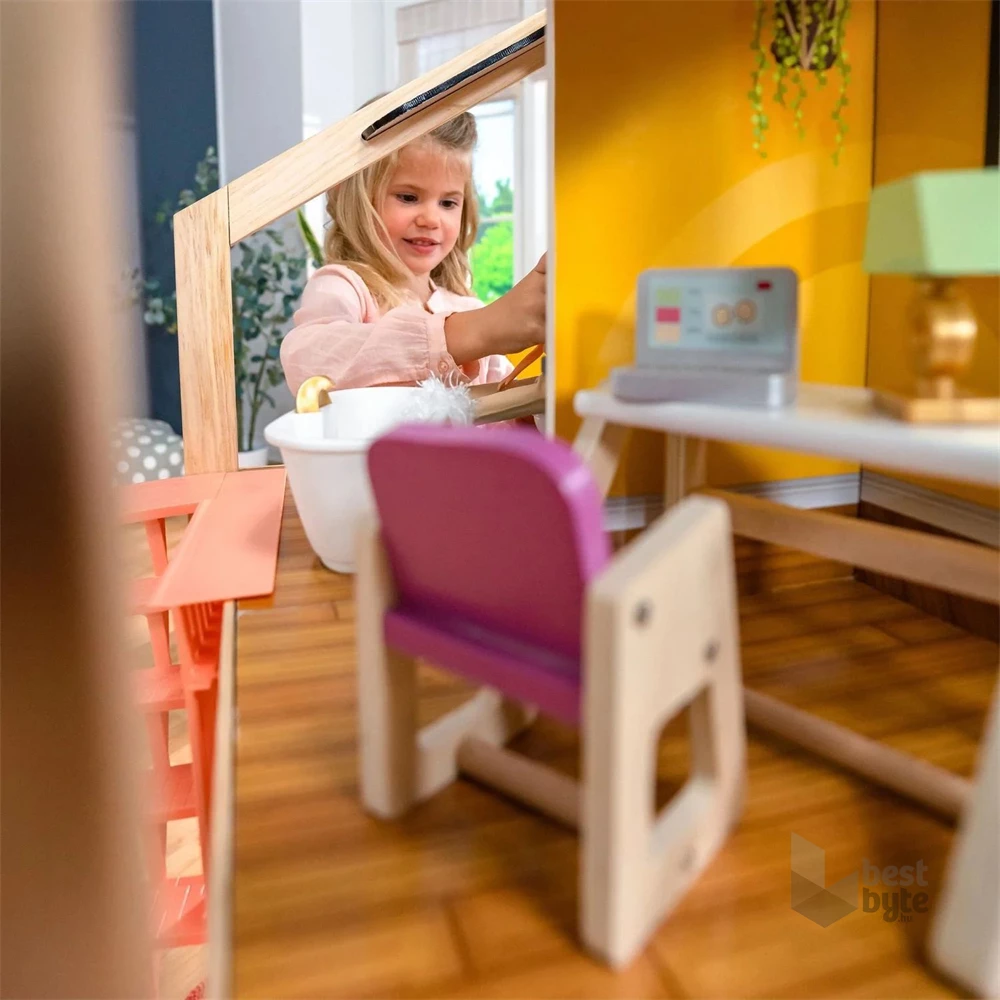 KidKraft Boho Naturals stílusos babaház