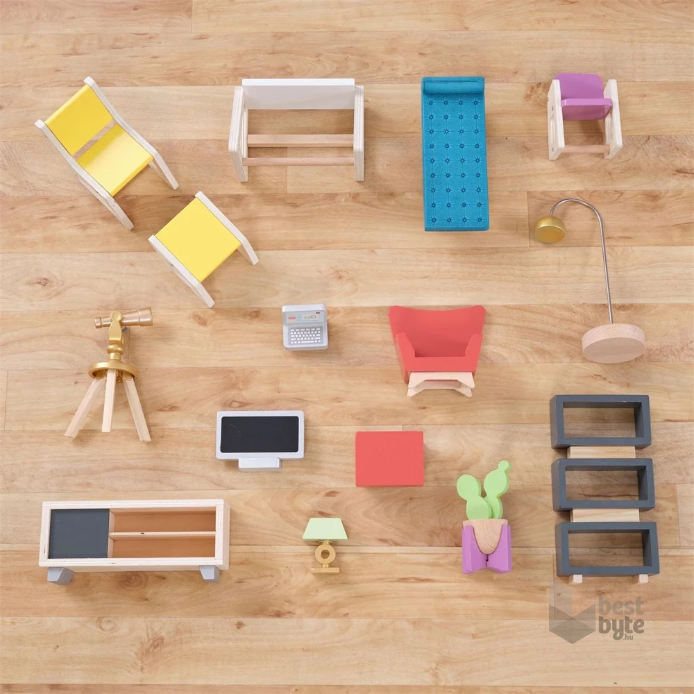 KidKraft Boho Naturals stílusos babaház