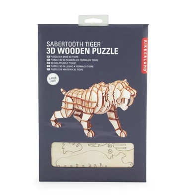 Kikkerland 3D fa puzzle, tigris (GG108)