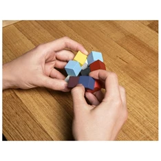 Kikkerland 3D kirakós kocka fából, gumis (GG165)