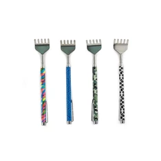 Kikkerland BS001-C 50cm mintás, multicolor teleszkópos hátvakaró