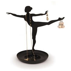 Kikkerland Ékszertartó állvány, ballerina, fekete (JK08)