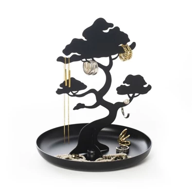 Kikkerland Ékszertartó állvány, bonsai fa, fekete (JK21)