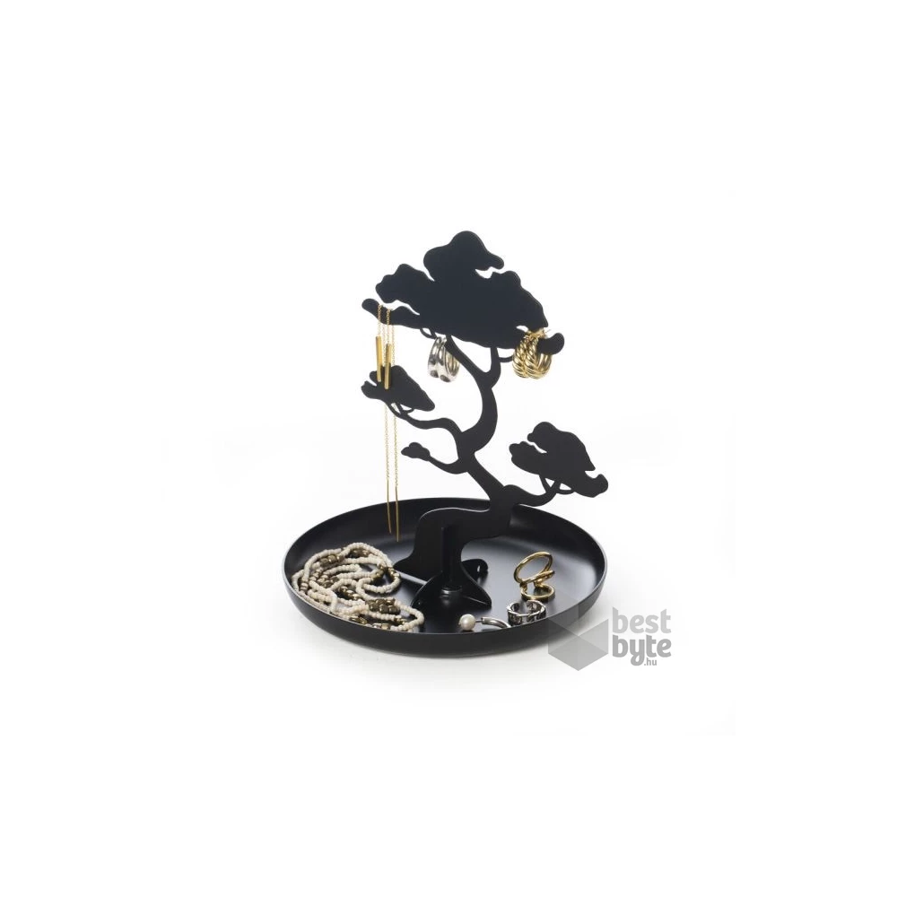 Kikkerland Ékszertartó állvány, bonsai fa, fekete (JK21)