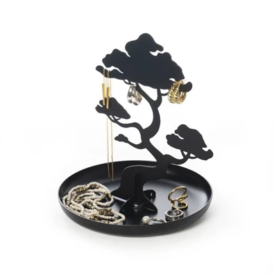 Kikkerland Ékszertartó állvány, bonsai fa, fekete (JK21)