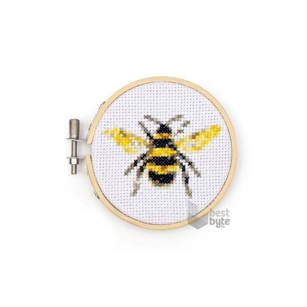 Kikkerland GG256 mini keresztszemes hímzés készlet - méhek