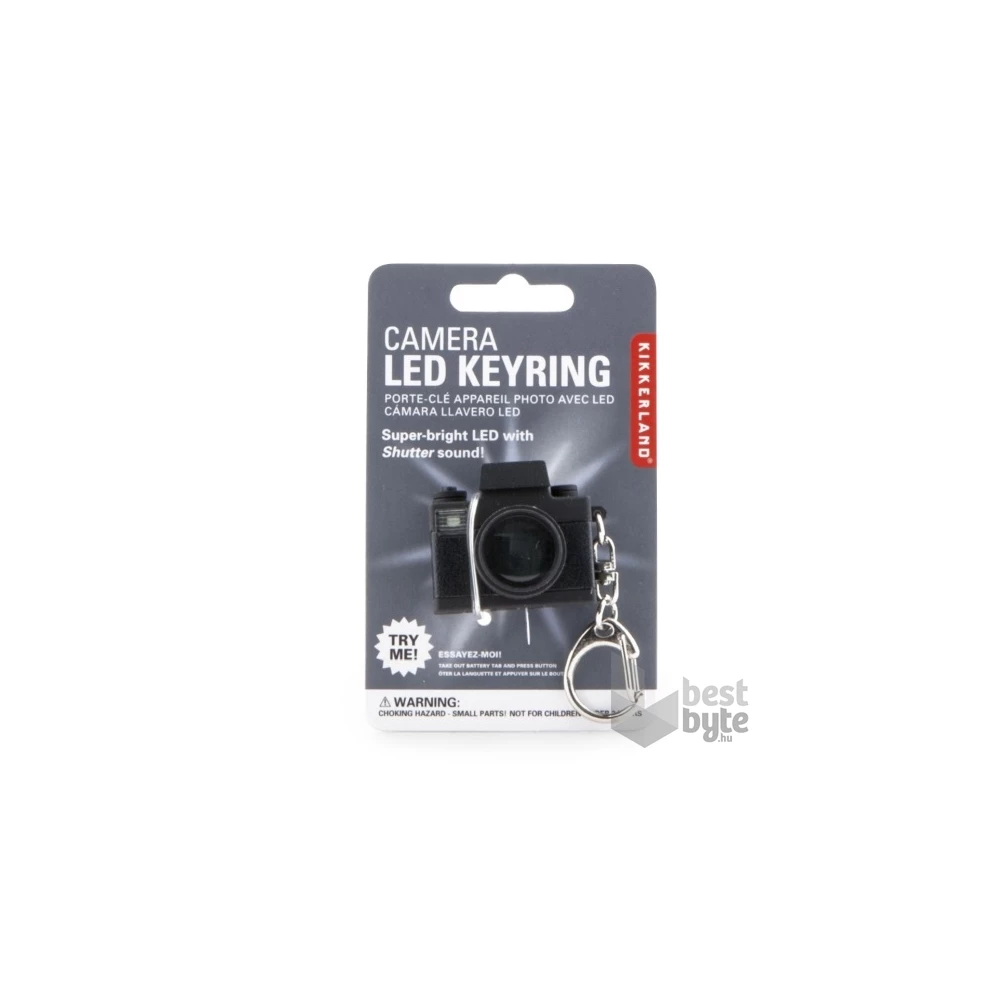 Kikkerland KRL15-CDU-EU hanggal fényképezőgép LED-es kulcstartó