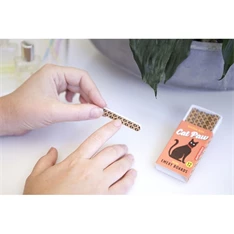 Kikkerland Körömreszelő szett gyufásdobozban, macska mancs mintás (MN68)