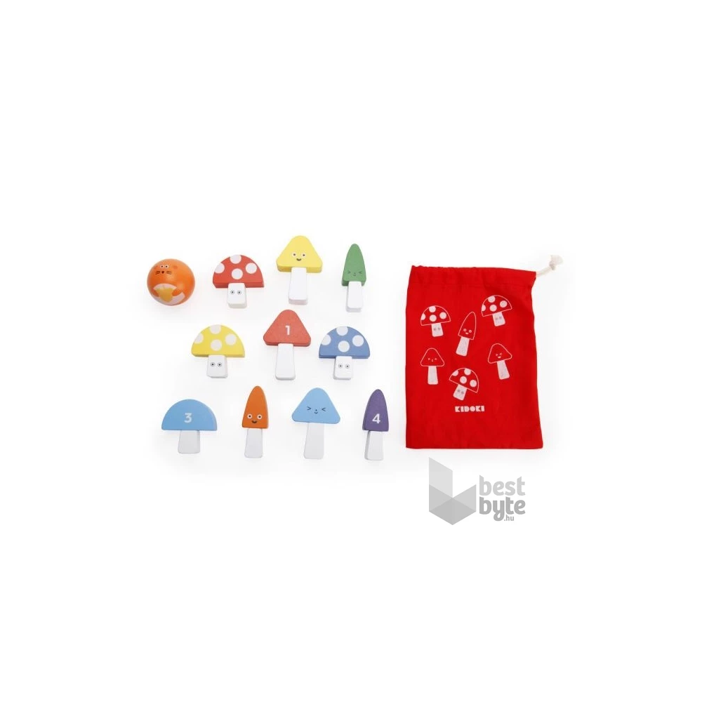Kikkerland Mini gomba bowling (KID23-F)