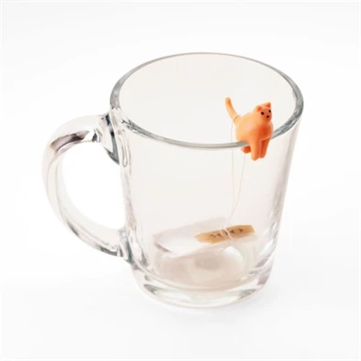 Kikkerland Teafiter tartó, macskás S/4 (CU372)