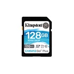 Kingston 128GB SD Canvas Go Plus (SDXC Class 10 UHS-I U3) (SDG3/128GB) memória kártya