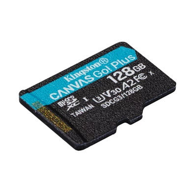 Kingston 128GB SD micro Canvas Go! Plus (SDXC Class 10 UHS-I U3) (SDCG3/128GBSP) memóriakártya