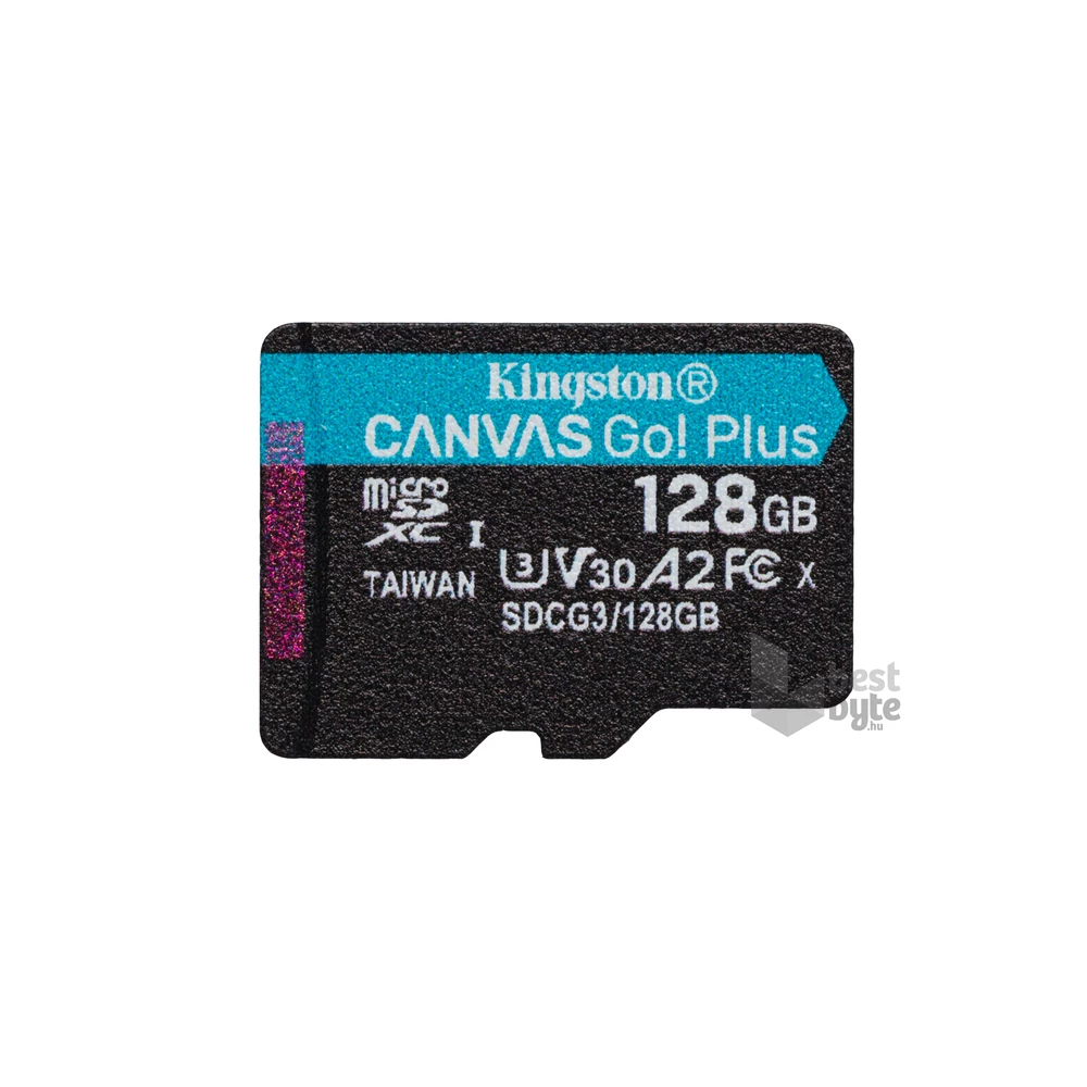 Kingston 128GB SD micro Canvas Go! Plus (SDXC Class 10 UHS-I U3) (SDCG3/128GBSP) memóriakártya