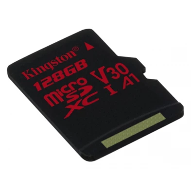 Kingston 128GB SD micro Canvas React (SDXC Class 10 UHS-I U3) (SDCR/128GBSP) memória kártya