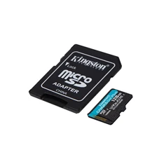 Kingston 128GB SD micro (MicroSDXC V30 U3) SDCG4/128GB memória kártya adapterrel Kingston 128GB SD micro (MicroSDXC V30 U3) SDCG4/128GB memória kártya adapterrel