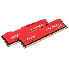 Kingston 16GB/1600MHz DDR-3 (Kit 2db 8GB) HyperX FURY piros (HX316C10FRK2/16) memória