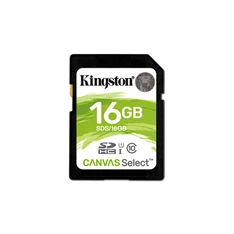Kingston 16GB SD Canvas Select 80R (SDHC Class 10 UHS-I) (SDS/16GB) memória kártya