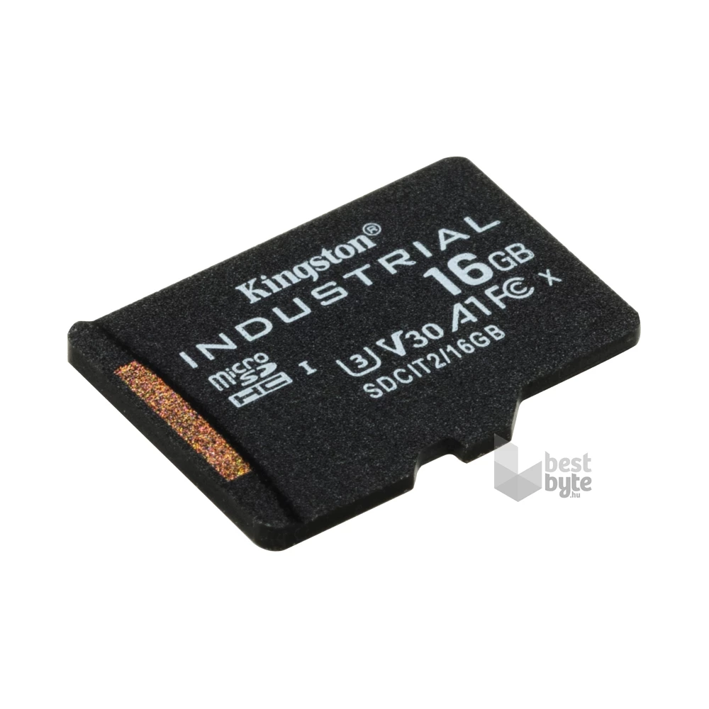 Kingston 16GB SD micro Industrial (SDHC Class 10 A1) (SDCIT2/16GB) memóriakártya + olvasó