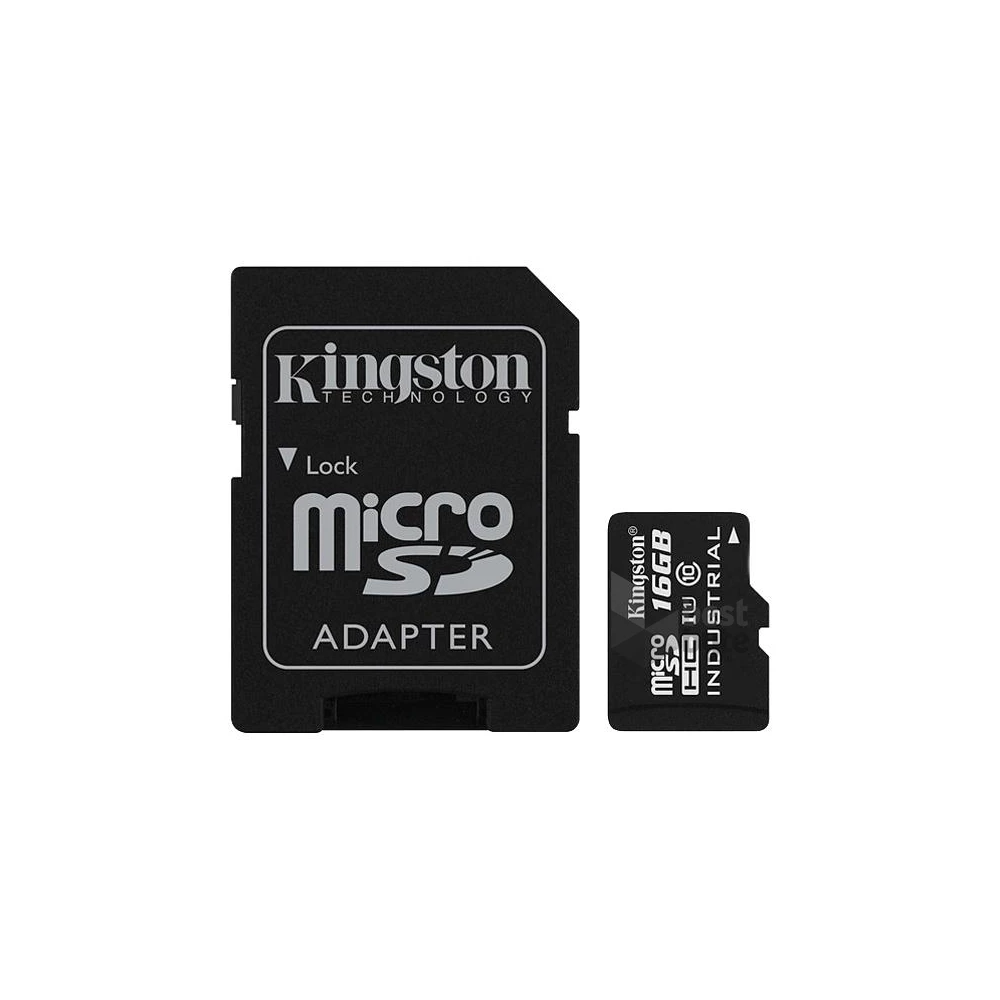 Kingston 16GB SD micro (SDHC Class 10 UHS-I)Industrial Temp Card (SDCIT/16GB) memória kártya adapterrel