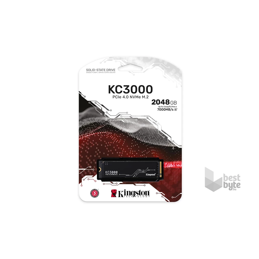 Kingston 2TB M.2 NVMe 2280 KC3000 (SKC3000D/2048G) SSD