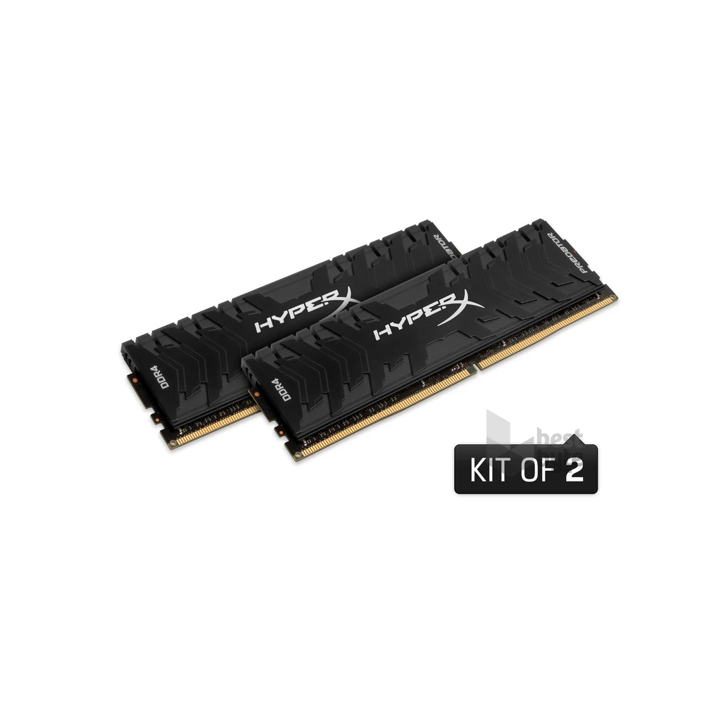 Kingston 32GB/3333MHz DDR-4 HyperX Predator XMP (Kit! 2db 16GB) (HX433C16PB3K2/32) memória