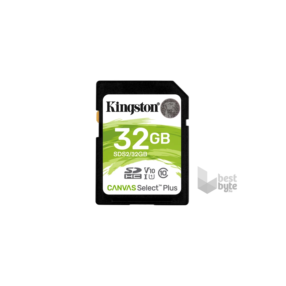 Kingston 32GB SD Canvas Select Plus (SDHC Class 10 UHS-I U1) (SDS2/32GB) memóriakártya