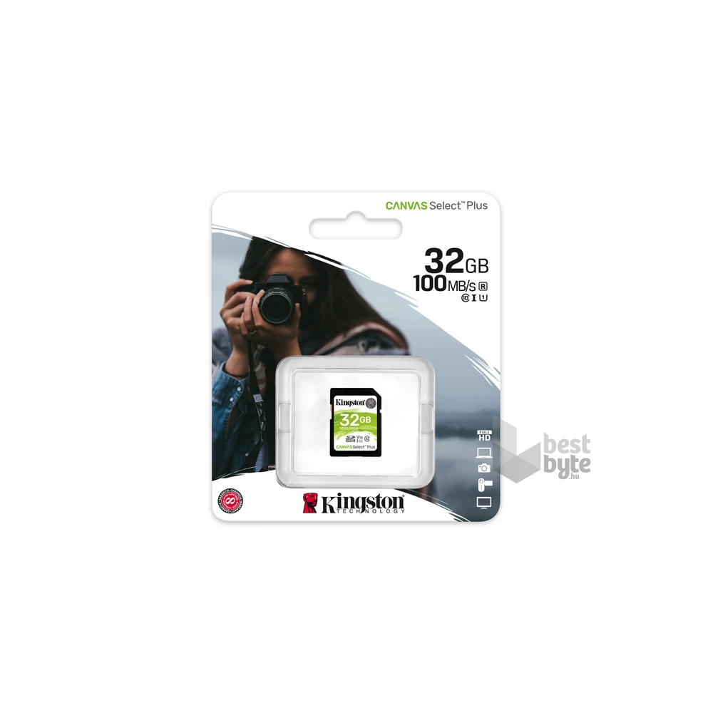 Kingston 32GB SD Canvas Select Plus (SDHC Class 10 UHS-I U1) (SDS2/32GB) memóriakártya