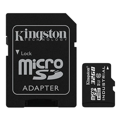 Kingston 32GB SD micro (SDHC Class 10 UHS-I) Industrial Temp Card (SDCIT/32GB) memória kártya adapterrel