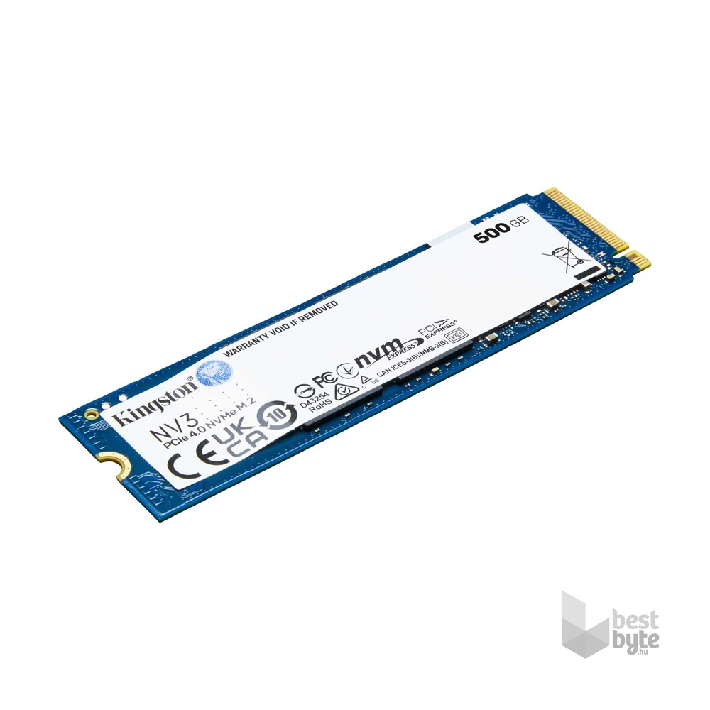 Kingston 500GB M.2 NVMe 2280 PCIe 4.0 NV3 (SNV3S/500G) SSD
