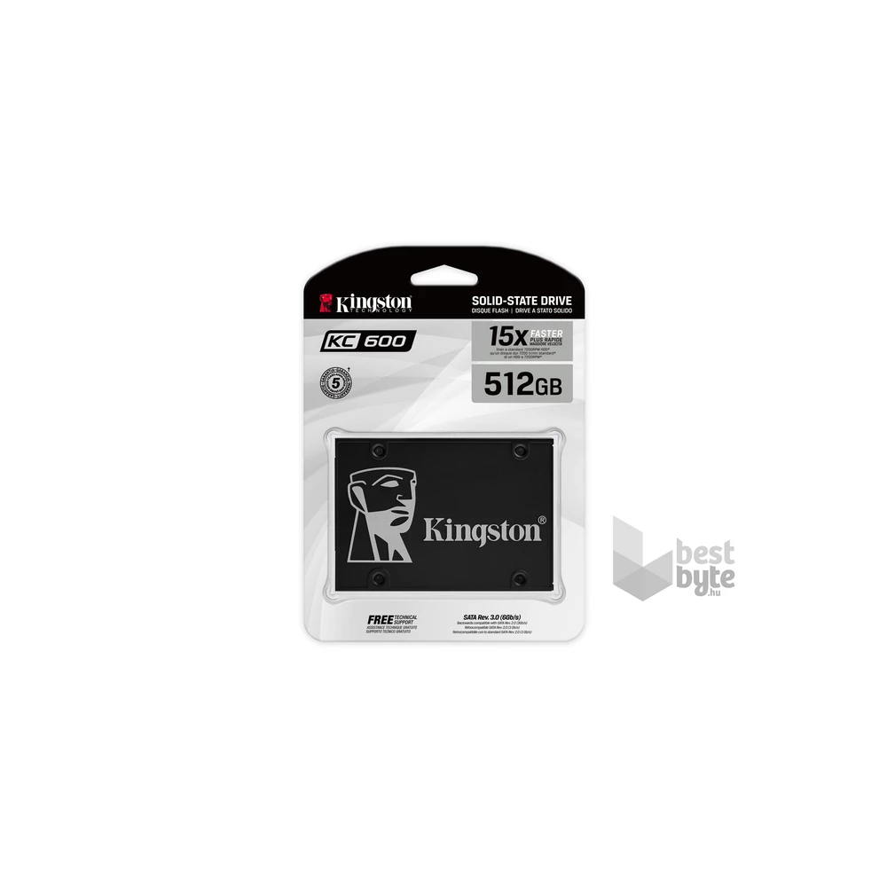 Kingston 512GB SATA3 2,5" 7mm (SKC600/512G) SSD