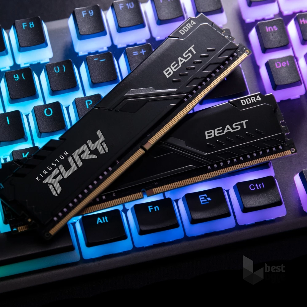 Kingston 64GB/3600MHz DDR-4 (Kit of 2) FURY Beast Black (KF436C18BBK2/64) memória