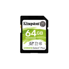 Kingston 64GB SD Canvas Select Plus (SDXC Class 10 UHS-I U1) (SDS2/64GB) memóriakártya