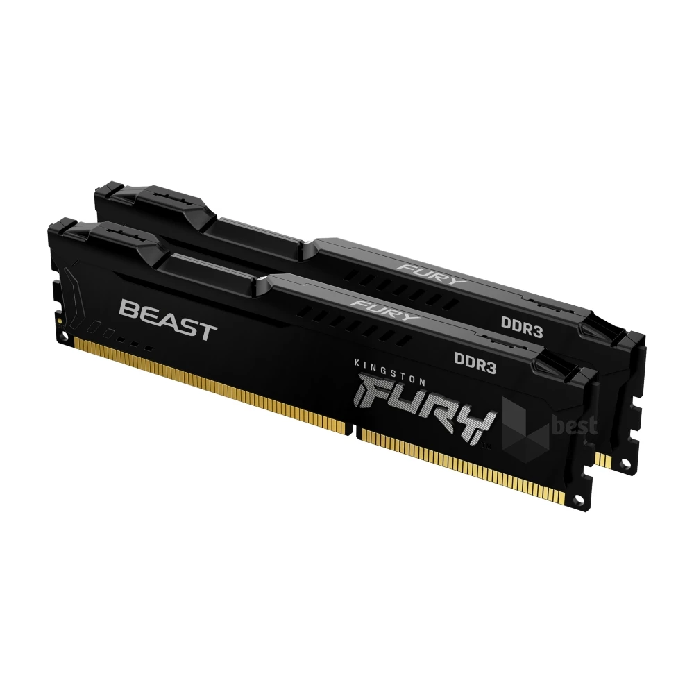 Kingston 8GB/1866MHz DDR-3 (Kit of 2) FURY Beast Black (KF318C10BBK2/8) memória