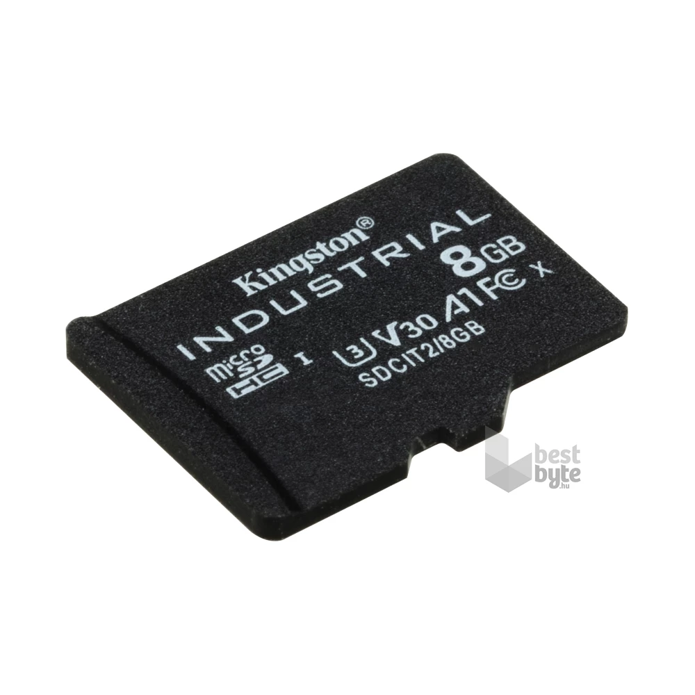 Kingston 8GB SD micro Industrial (SDHC Class 10 A1) (SDCIT2/8GB) memóriakártya + olvasó