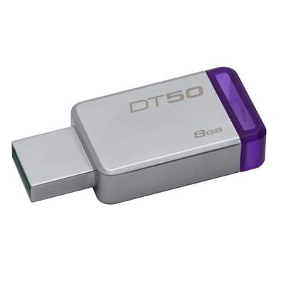 Kingston 8GB USB3.0 Ezüst-Lila (DT50/8GB) Flash Drive