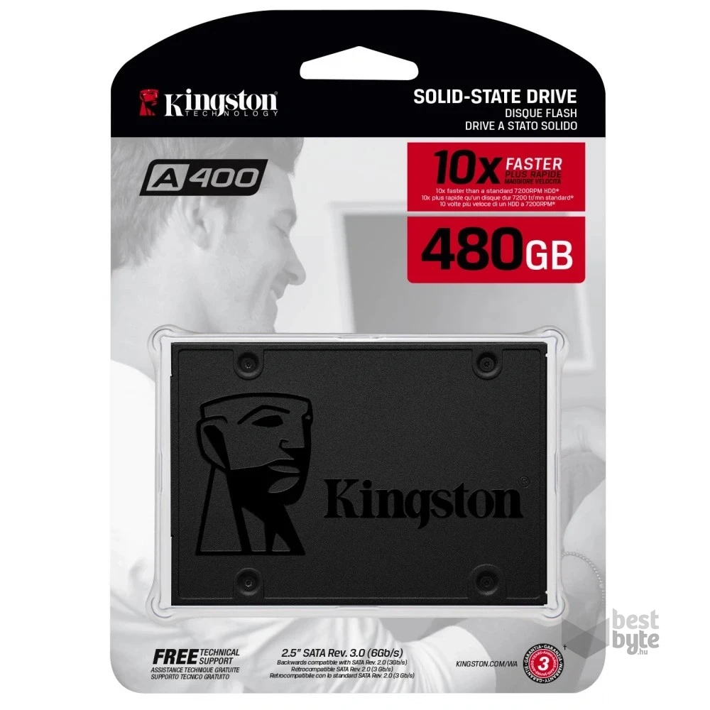 Kingston A400 480GB SATA3 2,5" 7mm (SA400S37/480G) SSD