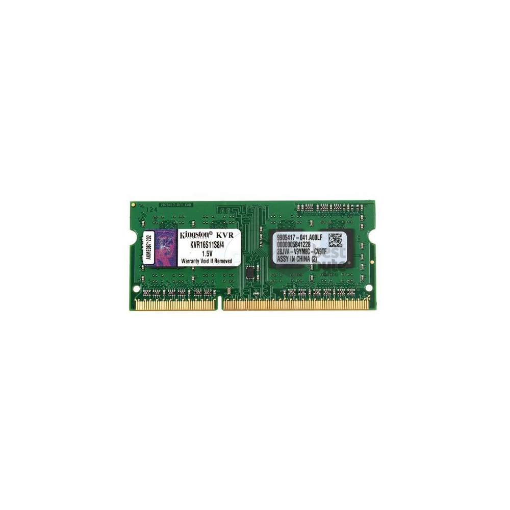 Kingston 4GB/1600MHz DDR-3 (KVR16S11S8/4) notebook memória