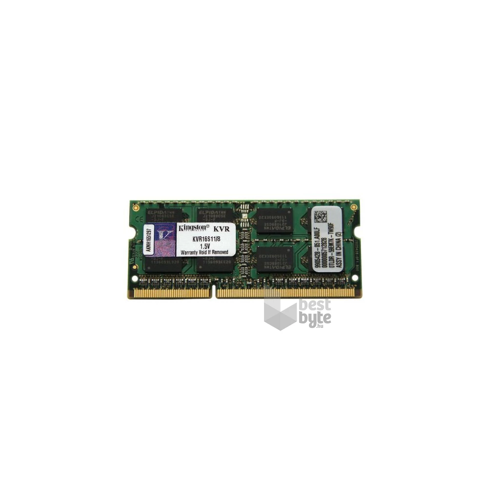 Kingston 8GB/1600MHz DDR-3 (KVR16S11/8) notebook memória