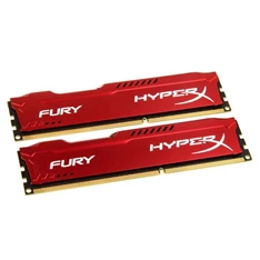 Kingston 8GB/1600MHz DDR-3 (Kit 2db 4GB) HyperX FURY piros (HX316C10FRK2/8) memória