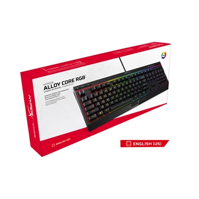 Kingston HyperX Alloy Core US RGB világító gamer billentyűzet