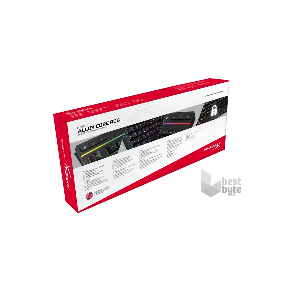 Kingston HyperX Alloy Core US RGB világító gamer billentyűzet
