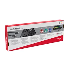 Kingston HyperX Alloy Origins (HyperX red) US világító mechanikus gamer billentyűzet