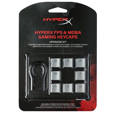 Kingston HyperX FPS és Moba ezüst gamer billentyű szett
